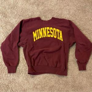 Champion Reverse-weave University of Minnesota UMN crewneck sweatshirt